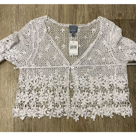 Rabbit Rabbit Rabbit Designs Large Cotton Cardigan New - Picture 3 of 5